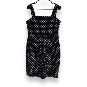Tommy Hilfiger Black & White Polka Dot Pencil Dress Size 12